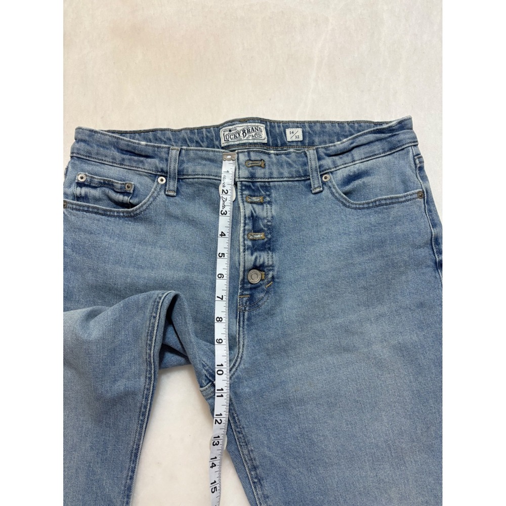 Lucky Brand Bridgette Cropped Flare Jeans Button Fly Light Wash Denim‎ 14/32 - Picture 7 of 8
